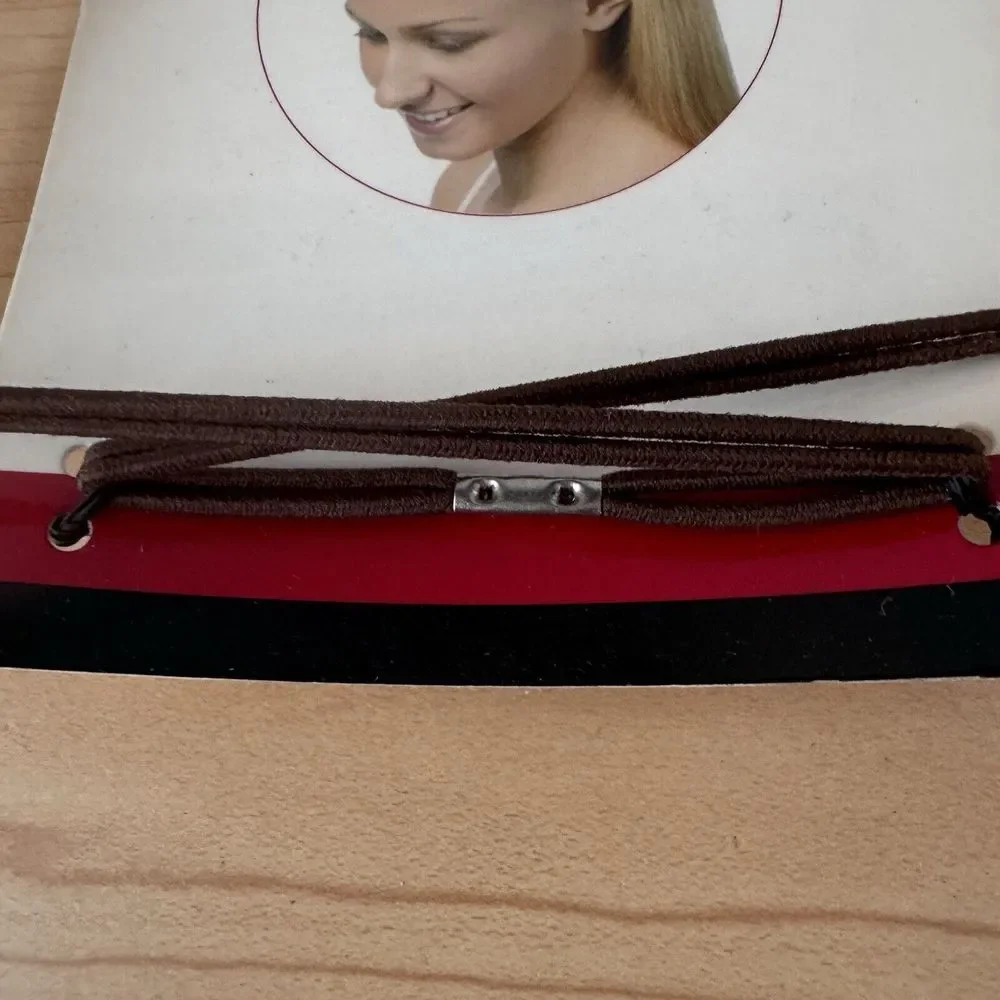 Vtg Y2k Scunci Flexi-Wrap Headband Hair Accessories NOS New On Card Brown‎ Teeth